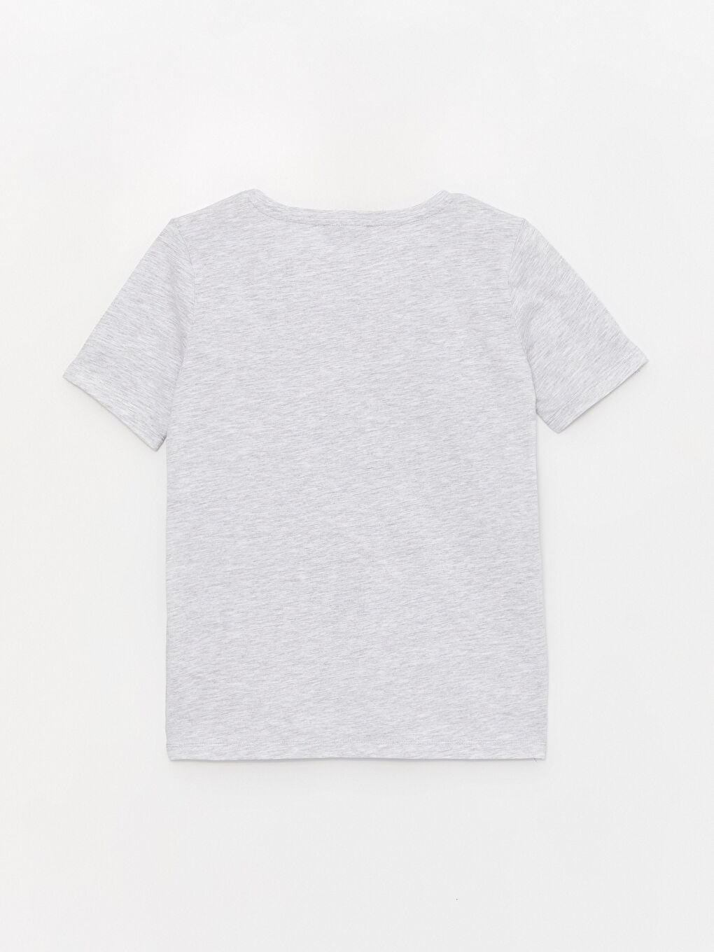 V-Neck Plain Short Sleeve Women's T-Shirt -S4CQ42Z8-DFL