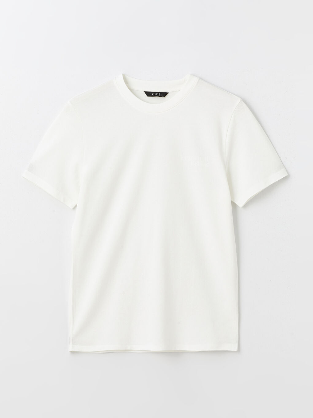 تيشيرت رجالي كم قصير بياقة دائرية مُنَظَّم-5