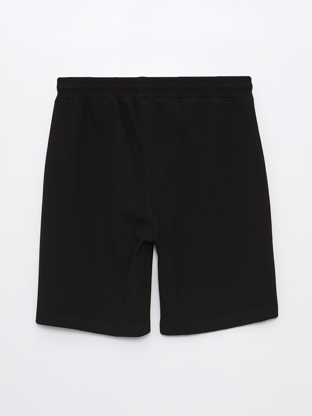 Siyah Standart Kalıp Erkek Şort-5