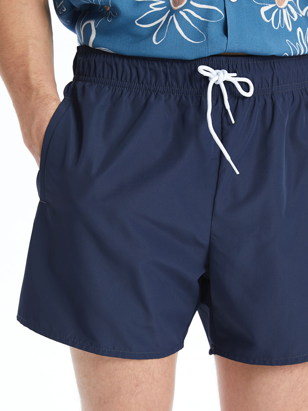 Karışık Kısa Boy Erkek Deniz Şortu-5