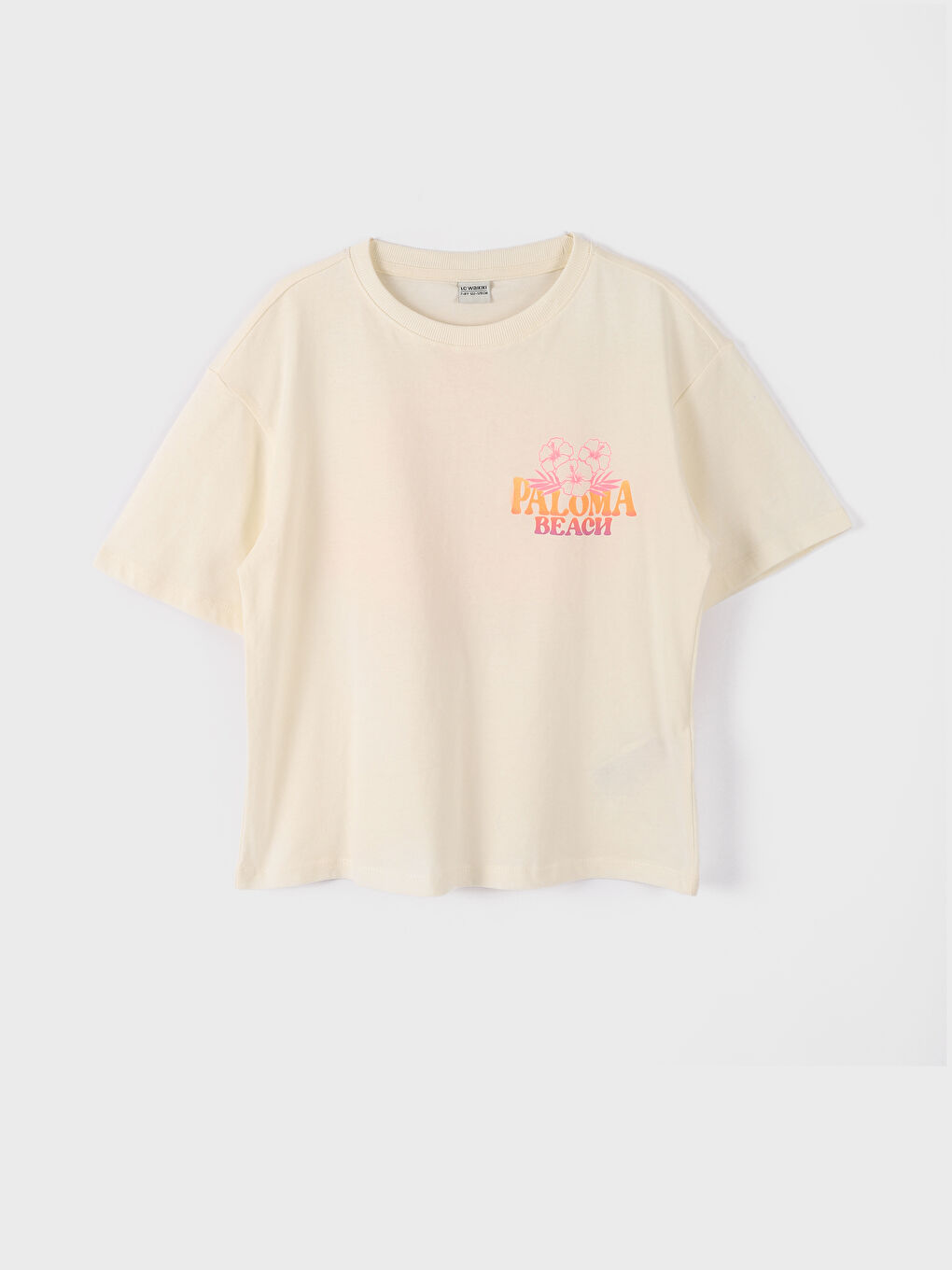 Crew Neck Printed Short Sleeve Girls' T-Shirt -S4CQ99Z4-FDH