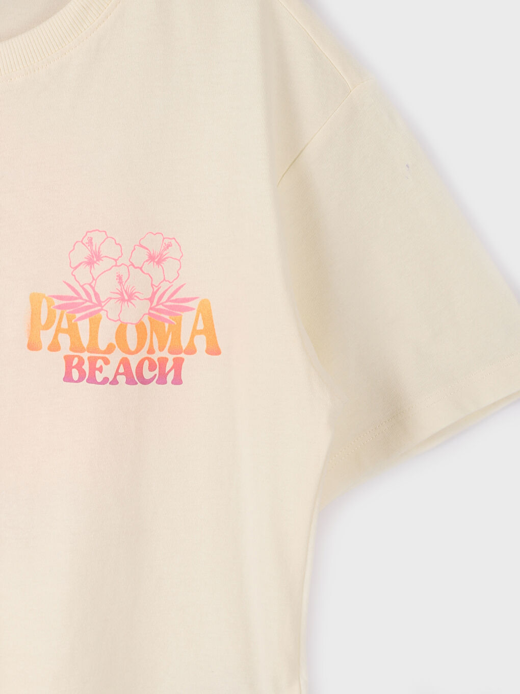 Crew Neck Printed Short Sleeve Girls' T-Shirt -S4CQ99Z4-FDH