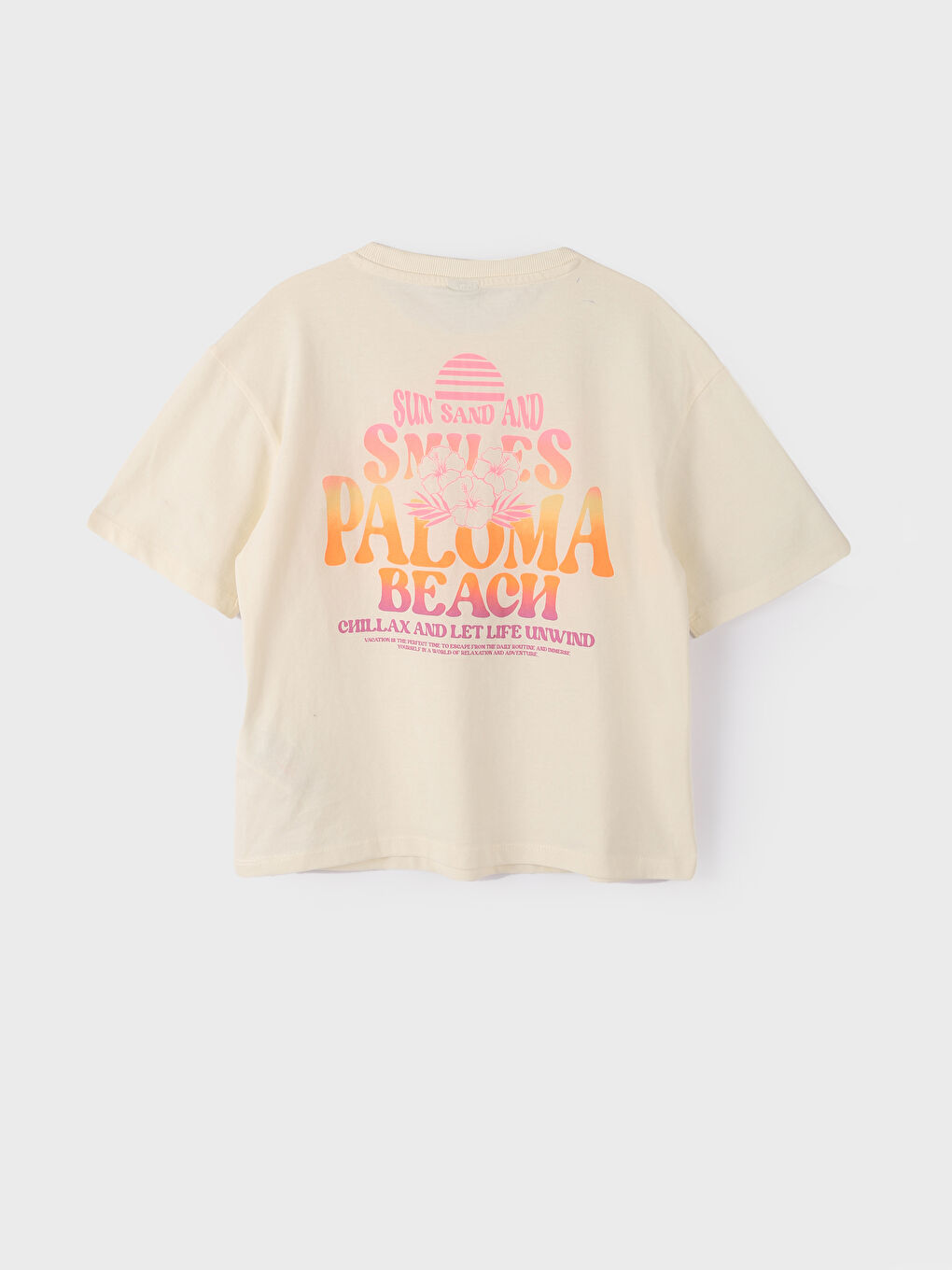 Crew Neck Printed Short Sleeve Girls' T-Shirt -S4CQ99Z4-FDH