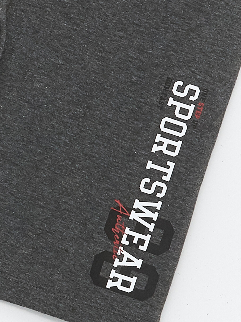 Antrasit Beli Lastikli Baskılı Erkek Çocuk Şort-2