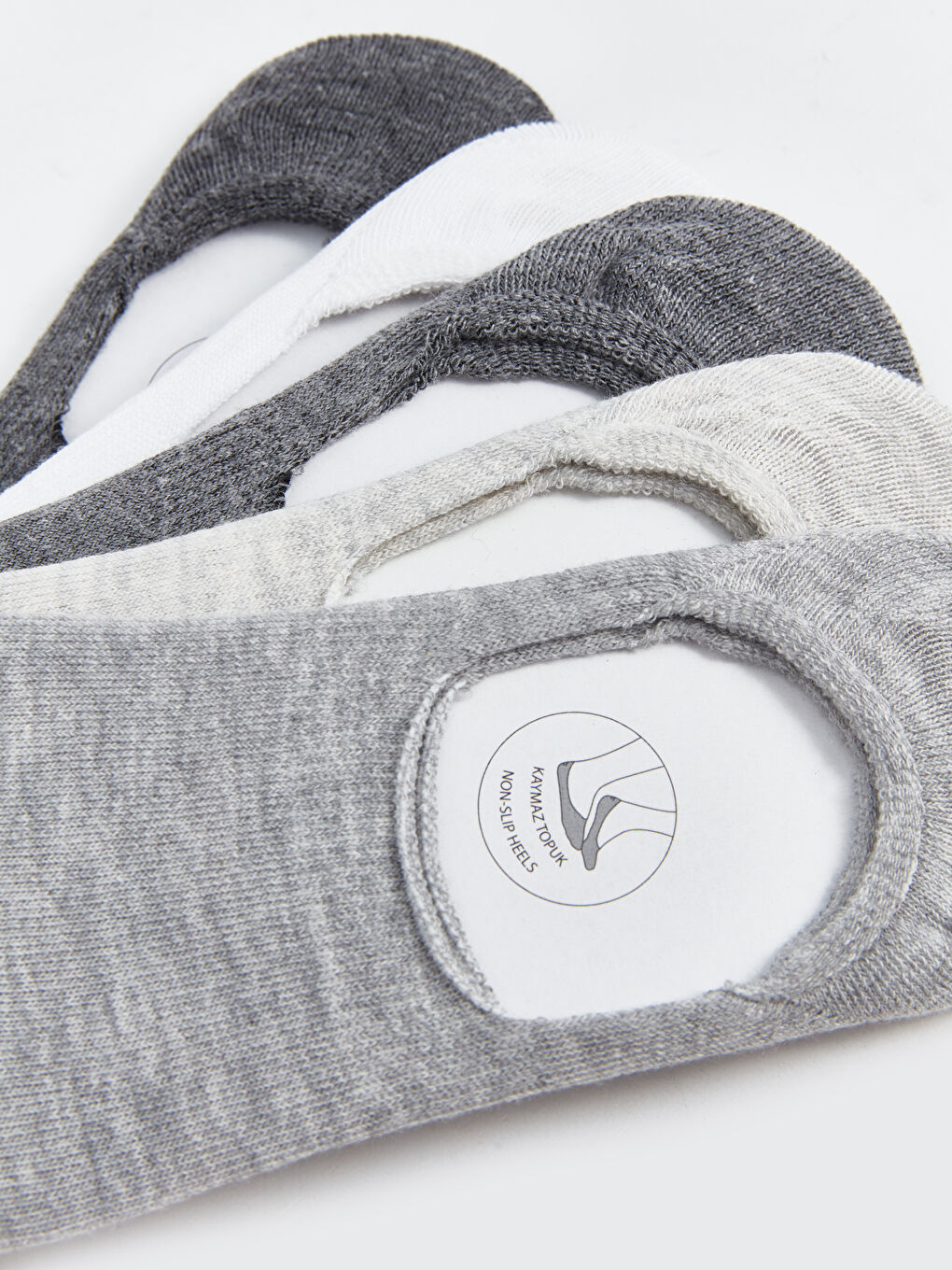 جوارب غير مرئية سادة للسيدات - ٥ قطع-3