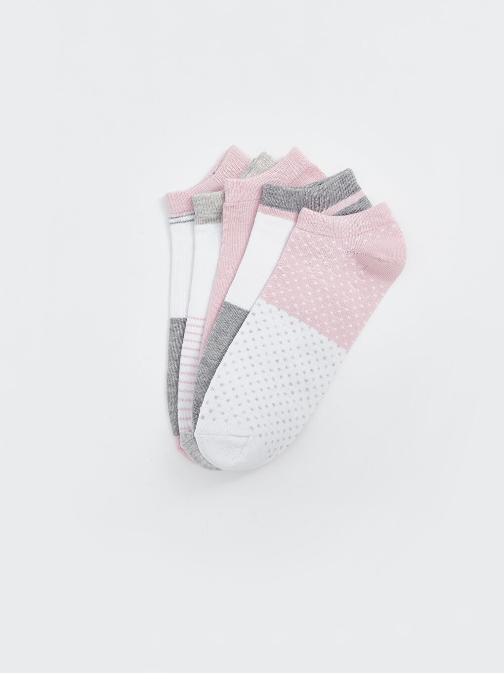 Color Block Women's Trainer Socks 5 Pack-1
