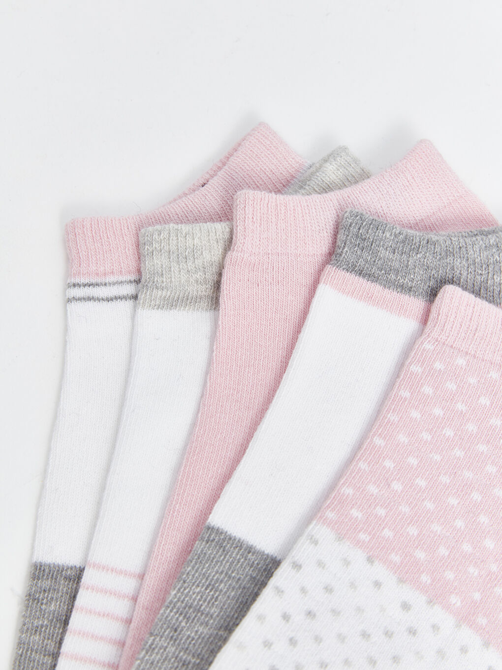 Color Block Women's Trainer Socks 5 Pack-2