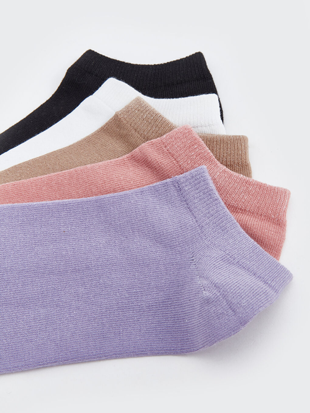 جوارب رياضية سادة للسيدات - عبوة من 5 قطع-2
