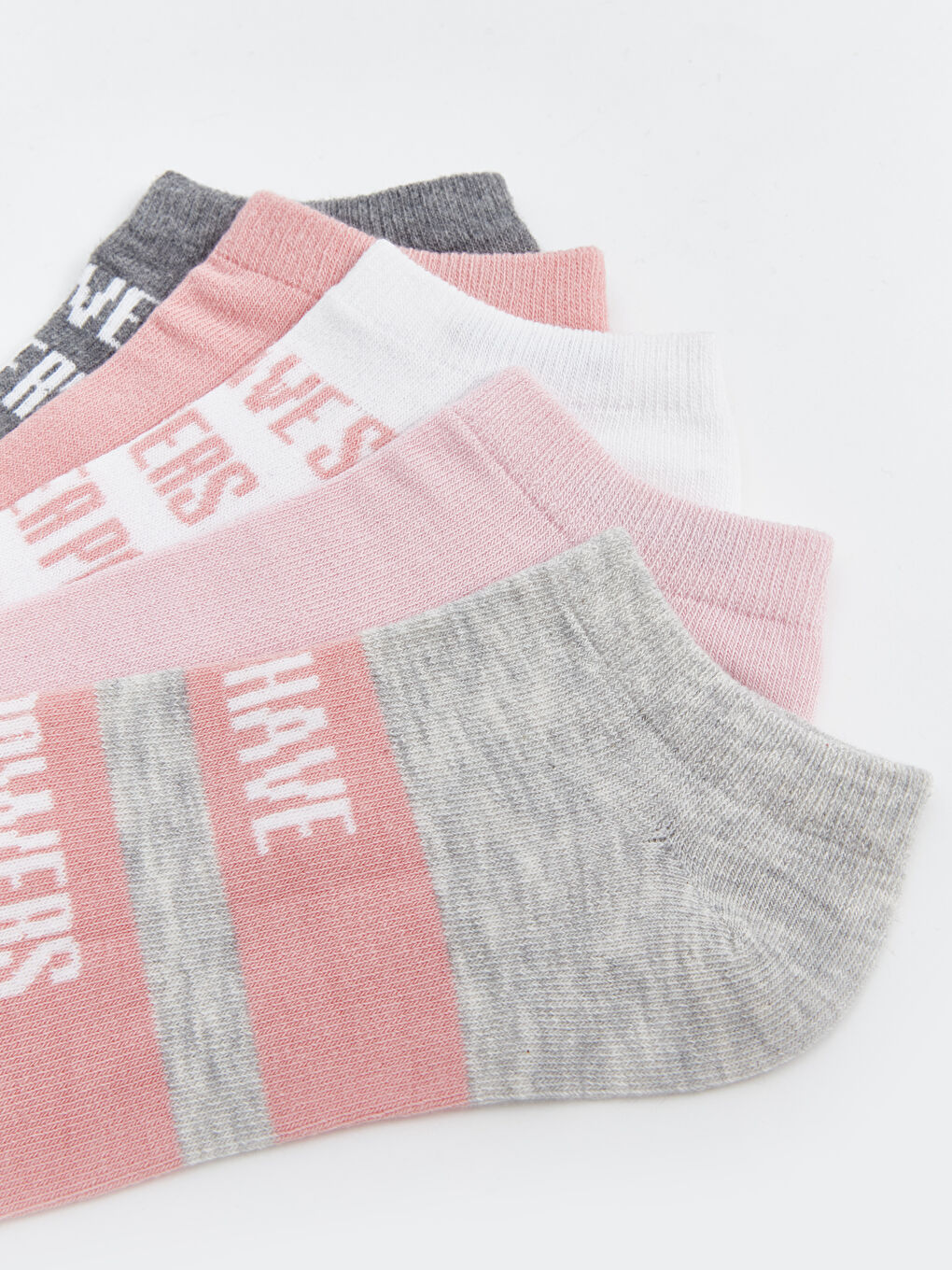Patterned Women's Trainer Socks 5 Pack-3