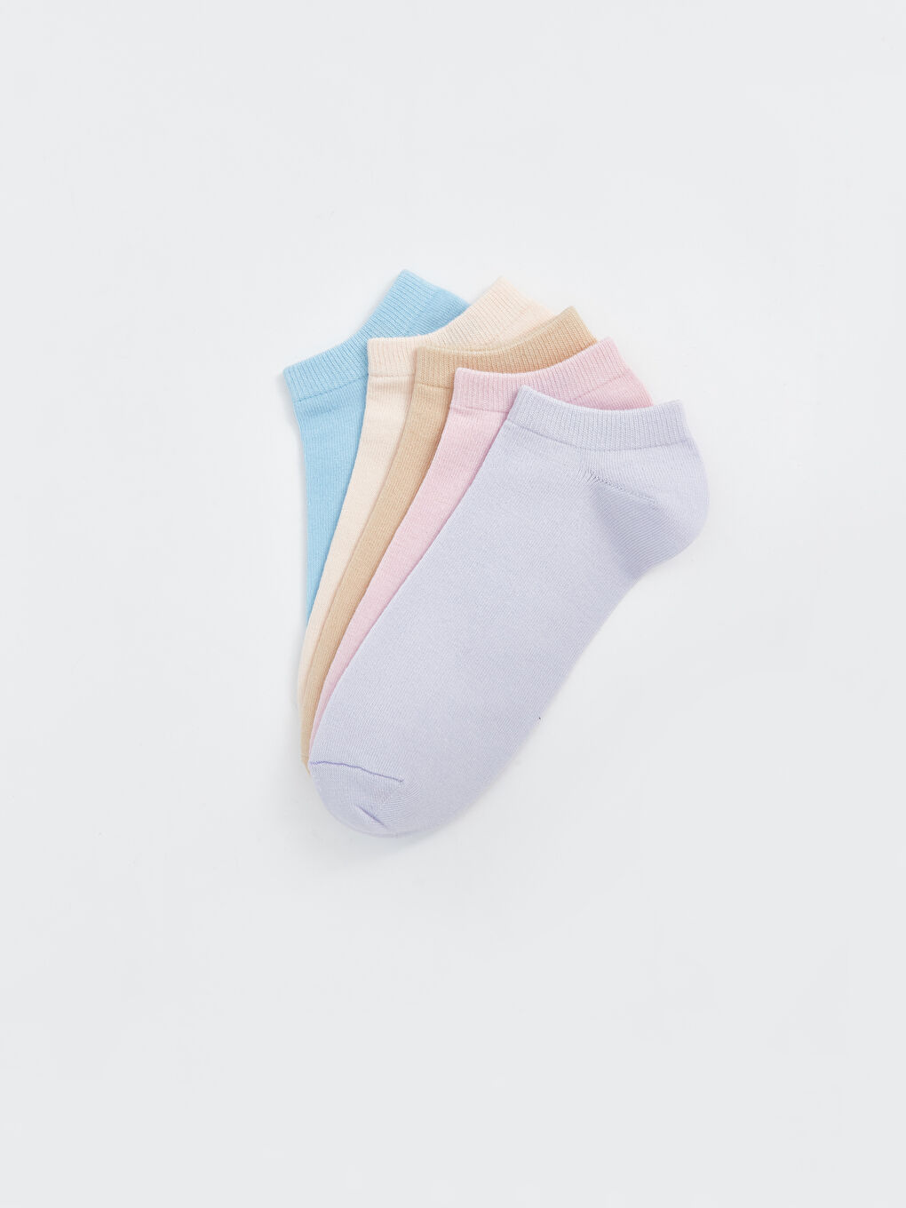 Women's Plain Trainer Socks 5 Pack-1