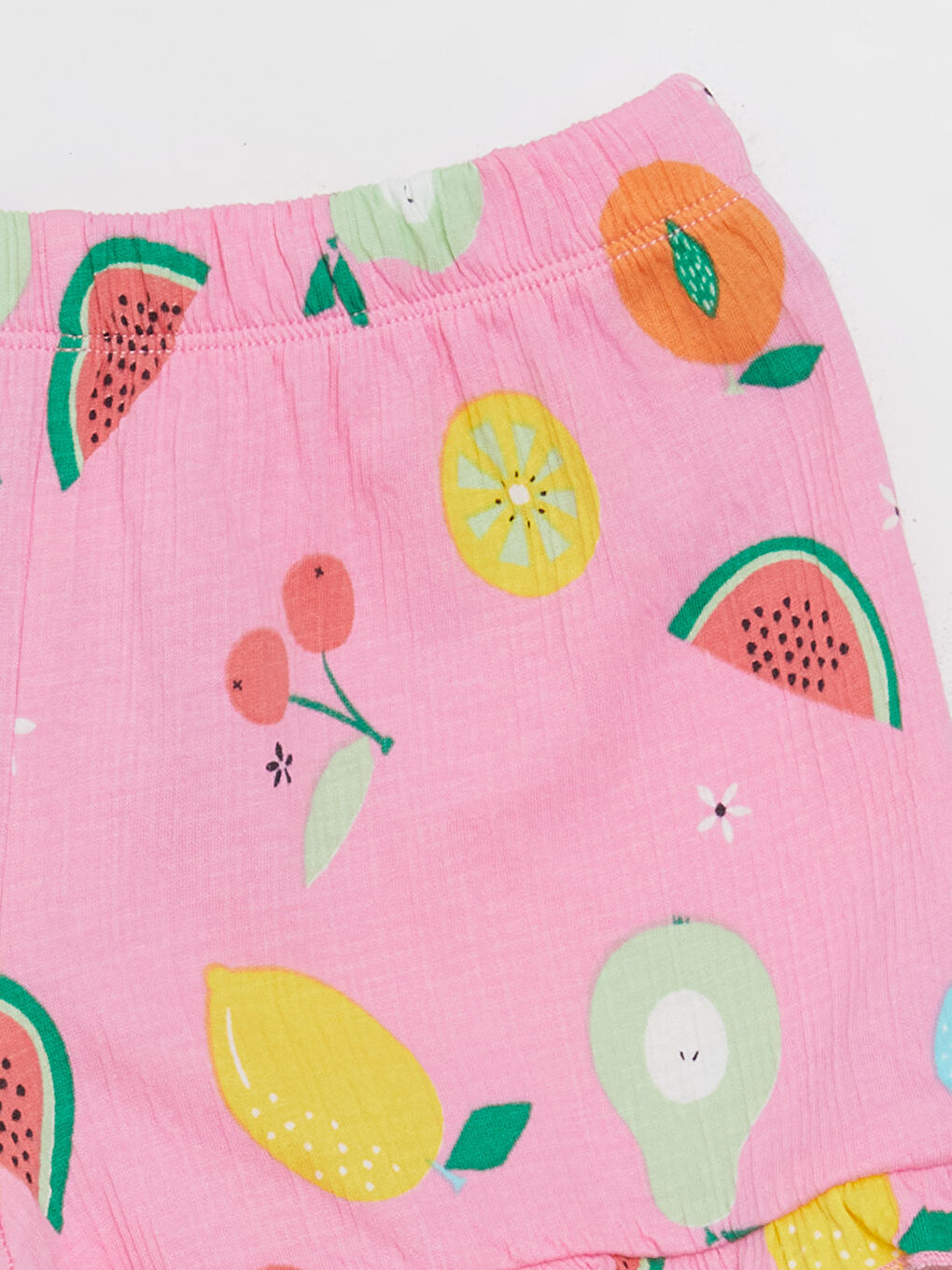 Baby Girls' Printed Shorts with Elastic Waist-1