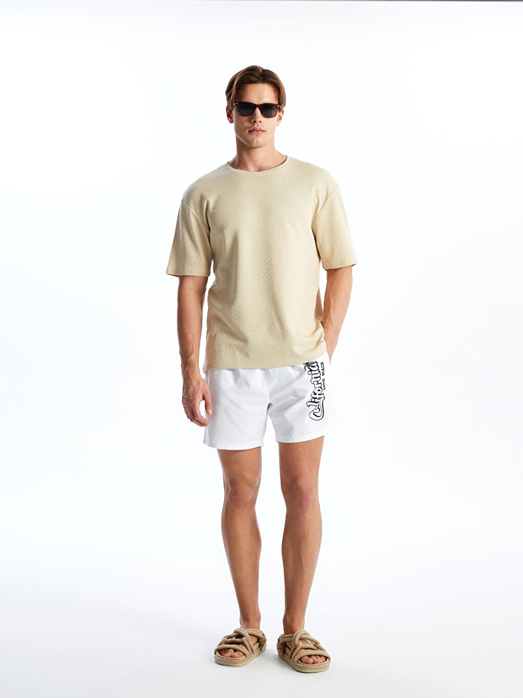 Men's Short Printed Swimwear -S4CS69Z8-FFB