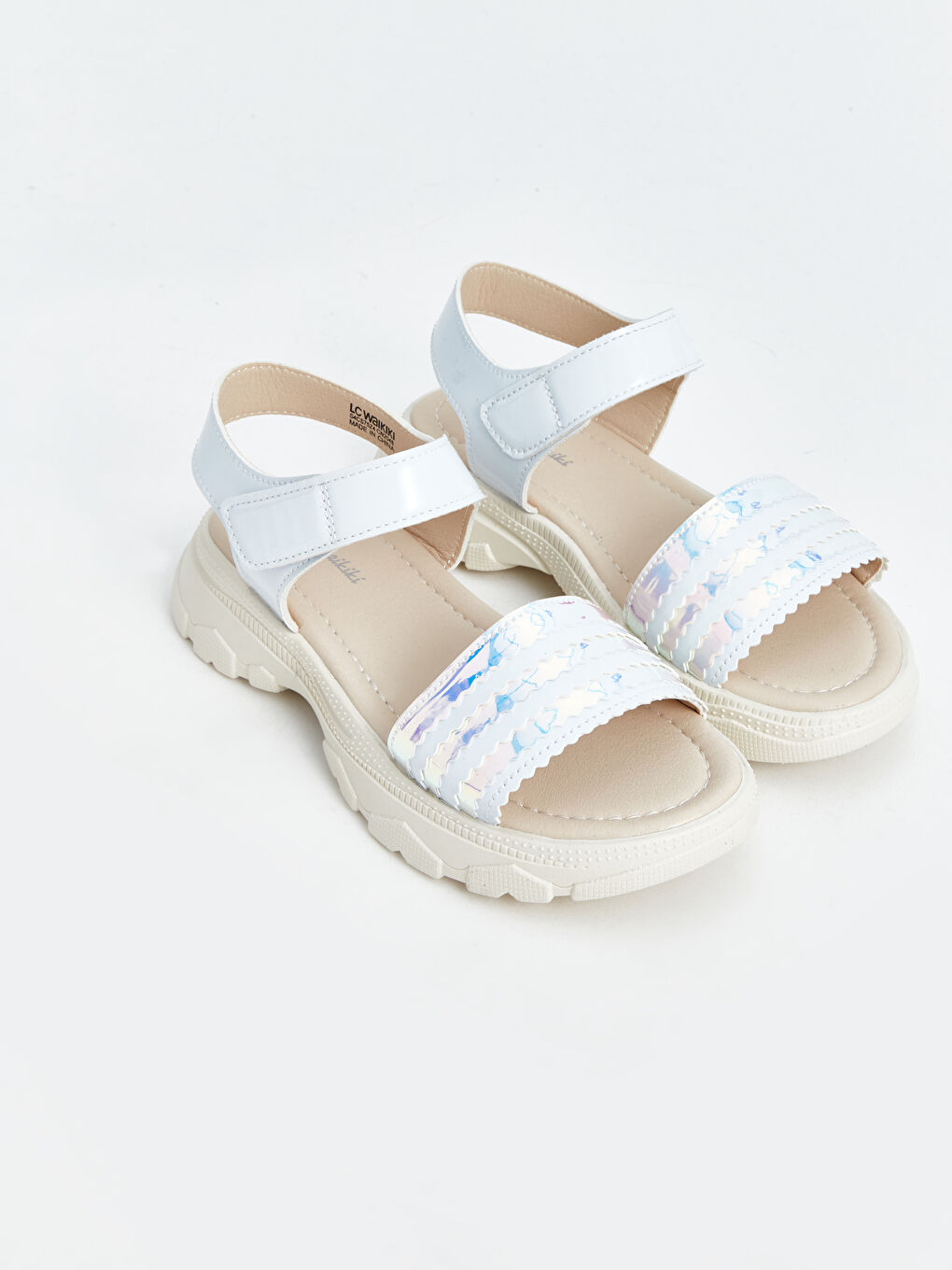 Printed Hook and Loop Girls' Sandals -S4CS75Z4-J5E