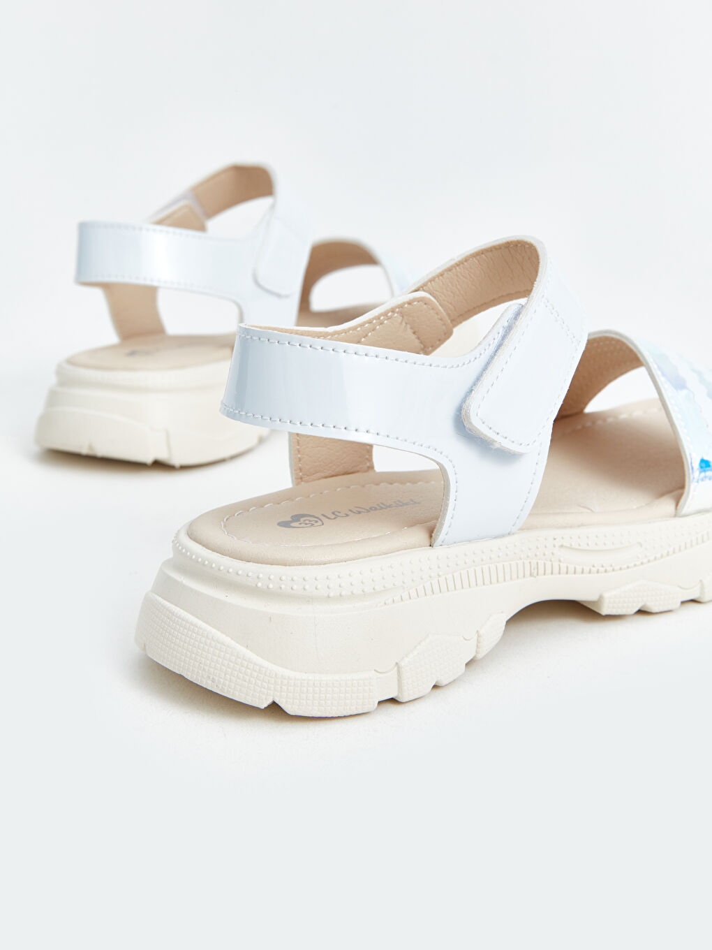 Printed Hook and Loop Girls' Sandals -S4CS75Z4-J5E