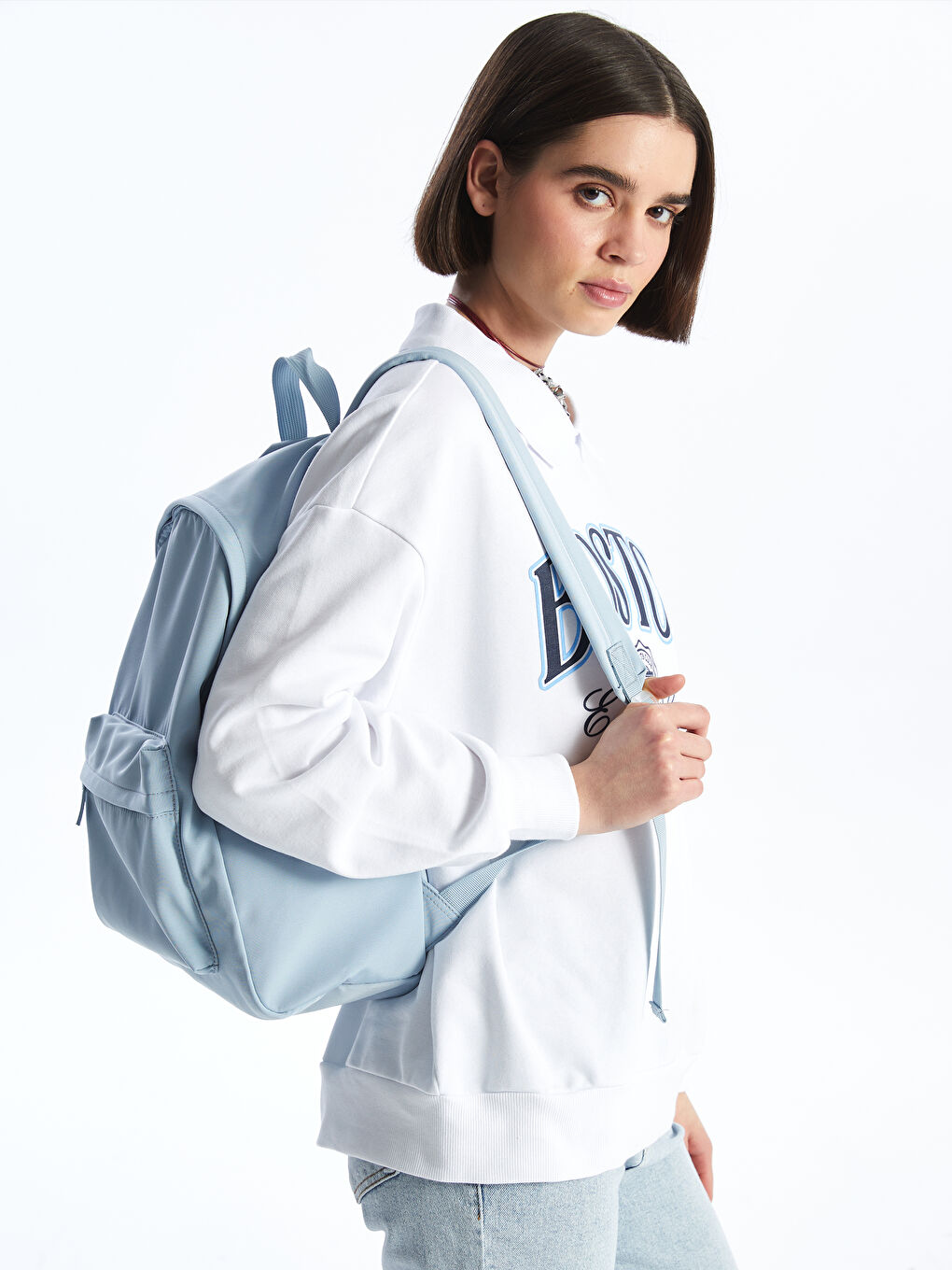 Laptop Compartment Women's Backpack -S4CS84Z8-Y1B