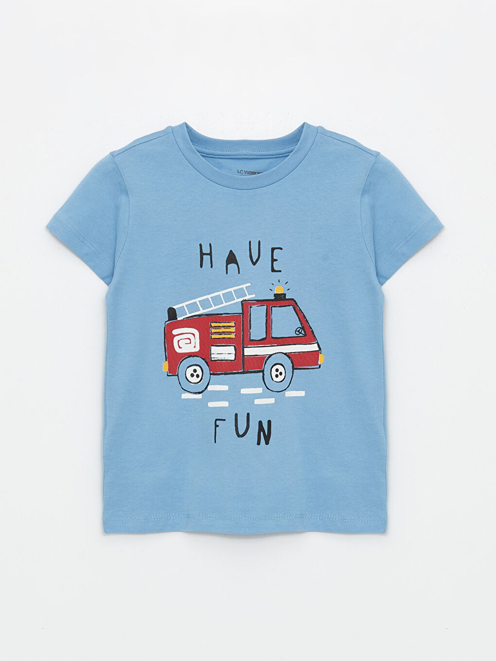 Crew Neck Short Sleeve Printed Baby Boys' Pyjama Set -S4CS96Z1-GFK