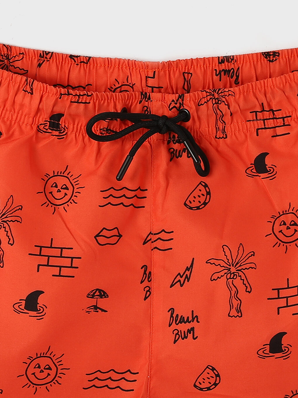 Short Patterned Men's Swimming Shorts -S4CT22Z8-LSR