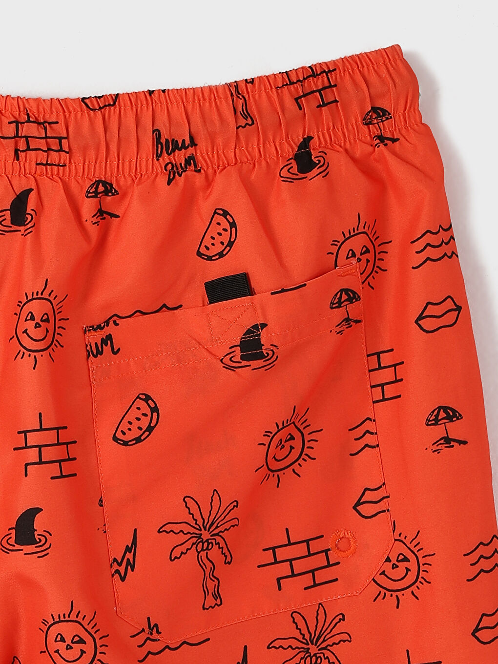 Short Patterned Men's Swimming Shorts -S4CT22Z8-LSR