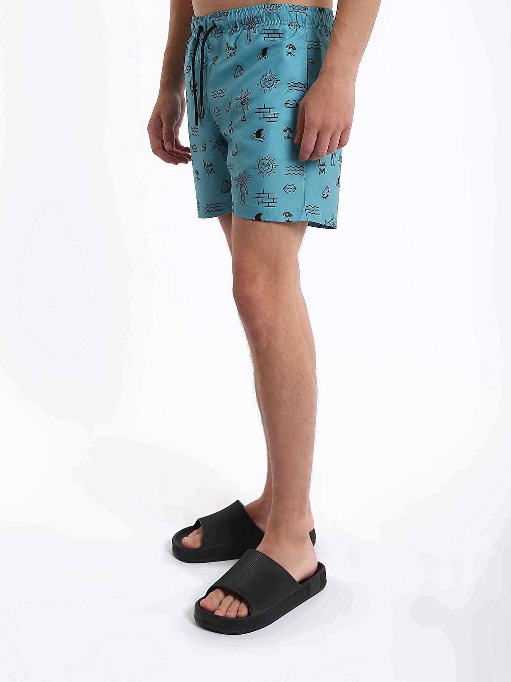 Șorturi de Înot cu Model pentru Bărbați-6