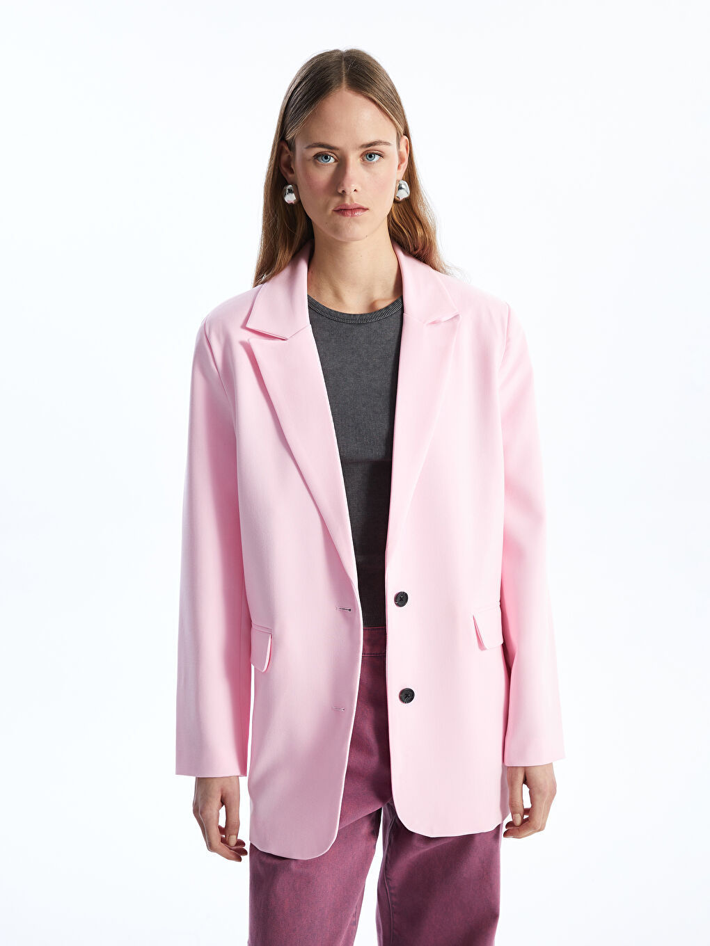 トップス MOMENTEL Pink Navy Short Sleeve Jacket Jackets and Blazers – Cinq à Sept