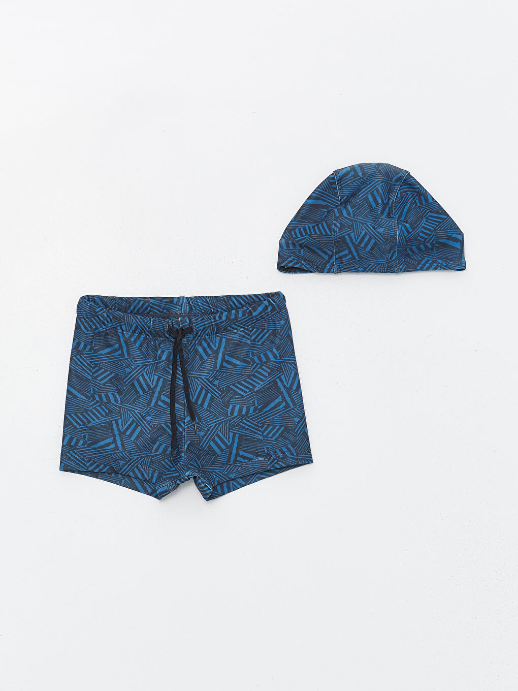 Quick Drying UV Protected Boy's Boxer Swimsuit and Bonnet -S4CT54Z4-LSJ