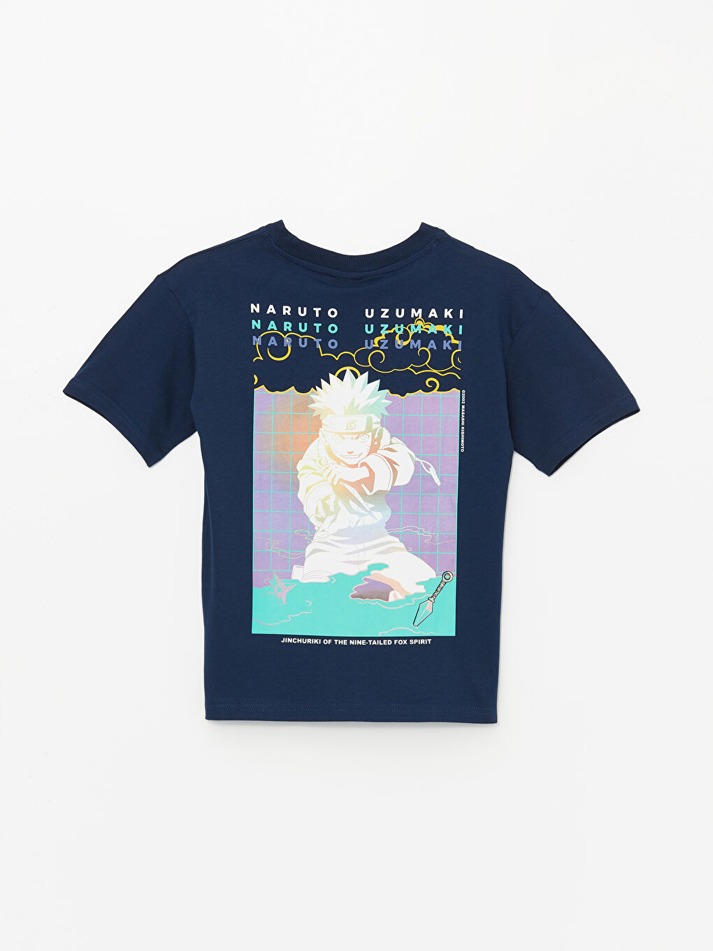 تيشيرت للأولاد مطبوع ناروتو بمقاس مريح-1