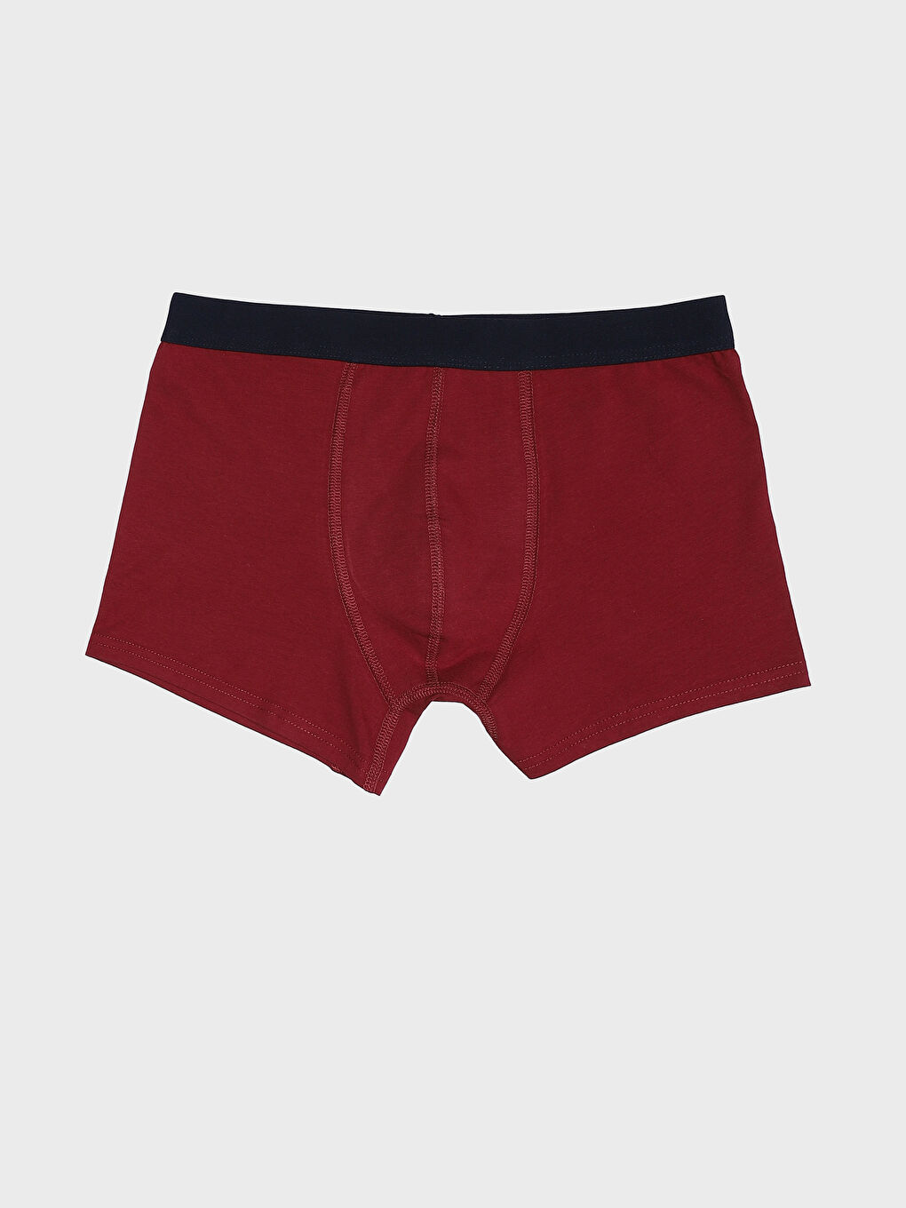 سراويل بوكسر قطن مطاطي عادي للرجال - مجموعتين-1