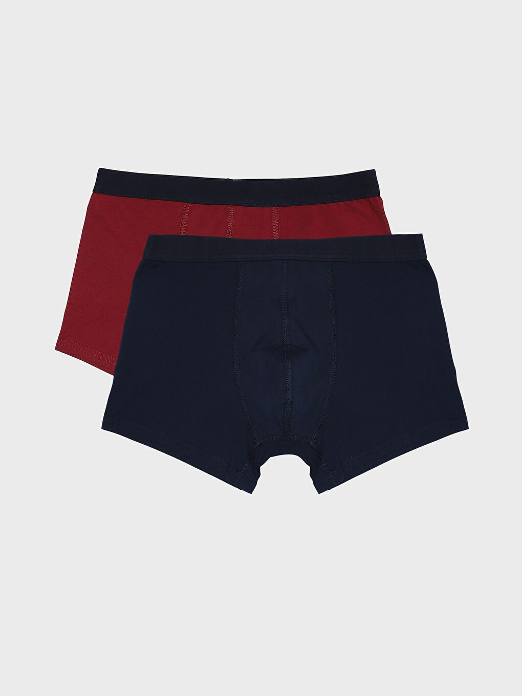 سراويل بوكسر قطن مطاطي عادي للرجال - مجموعتين-6