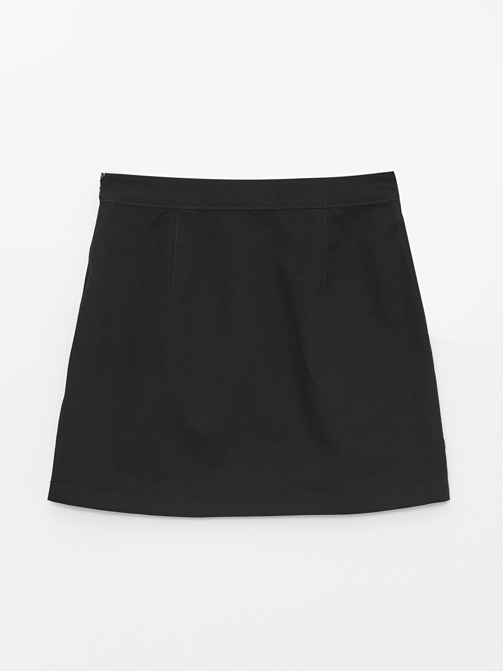 Women's Plain Skirt with Zippered Waist -S4CT94Z8-CVL