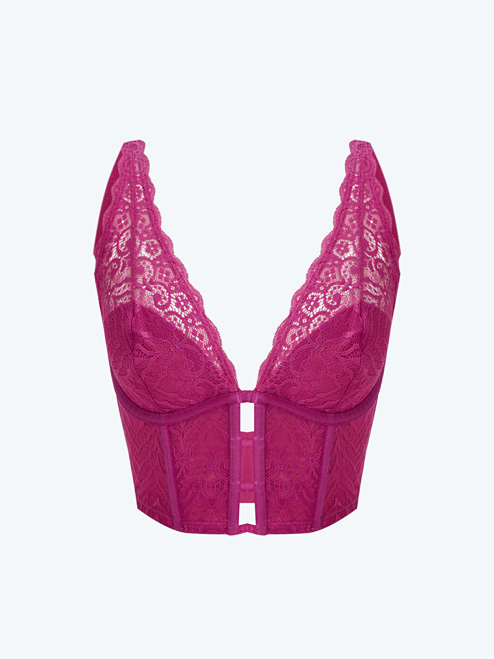 LCW DREAM Mor Balenli Dolgusuz Dantelli Bralet