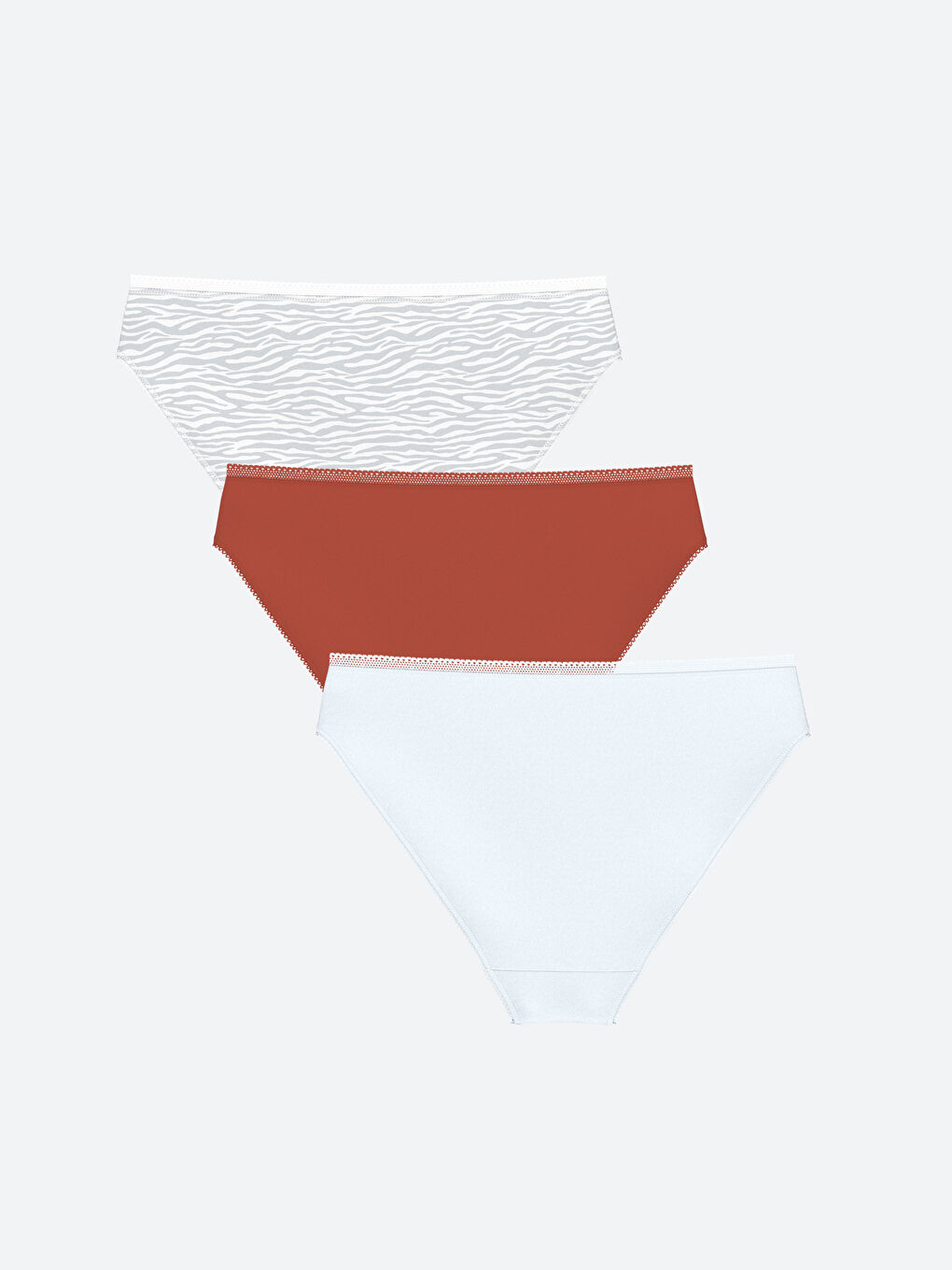 Patterned Bikini Briefs 3 Pack -S4CV60Z8-LSE