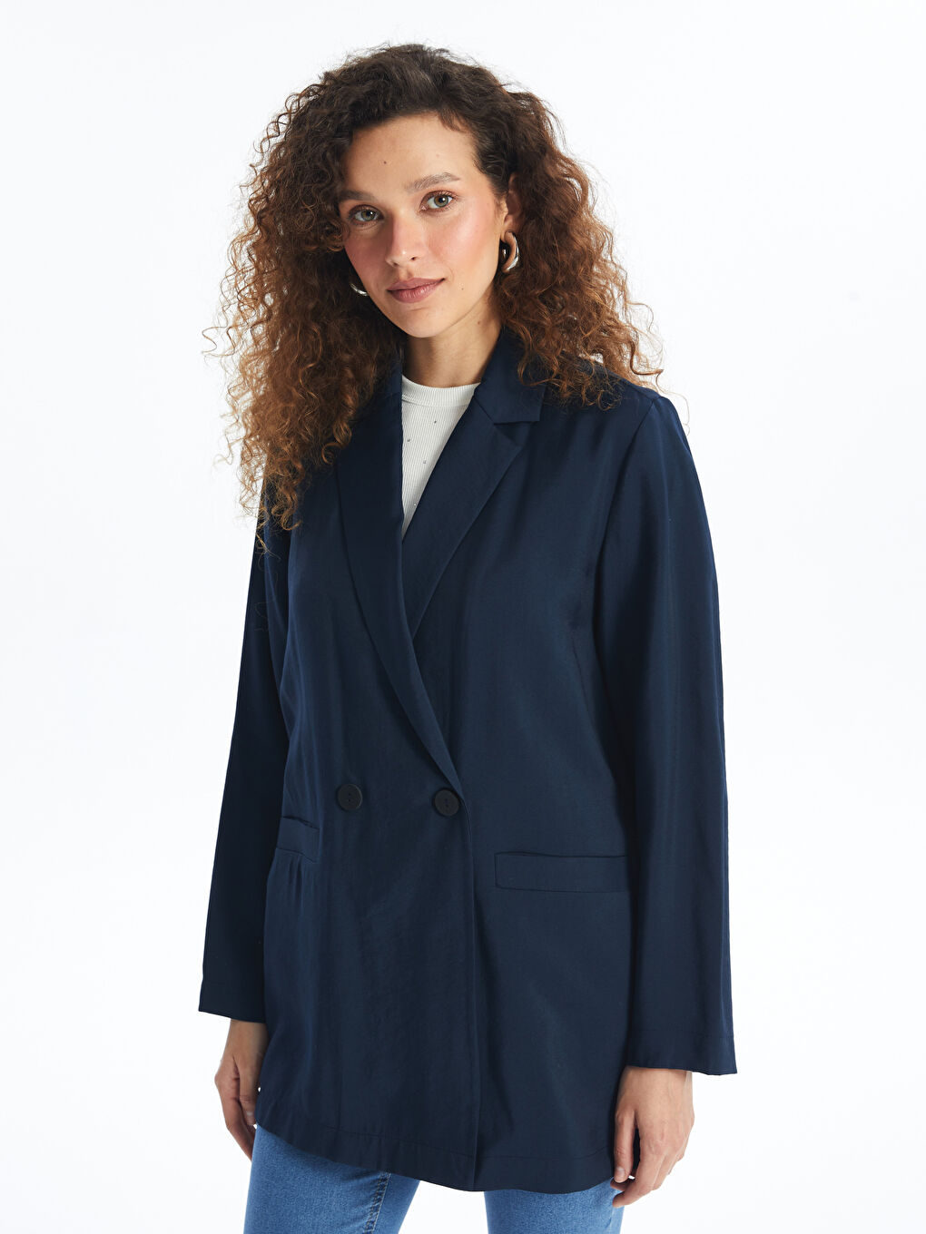 Regular Long Sleeve Women's Blazer Jacket -S4CY04Z8-VZX