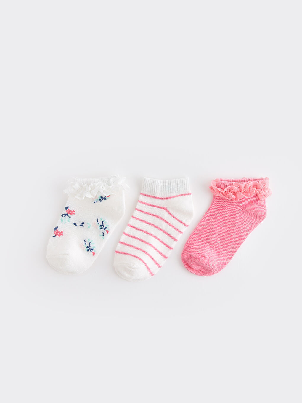 LC Waikiki Šarene Sportske Čarape za Bebe Devojčice, Pakovanje od 3 Komada -S4CY11Z1-R9J