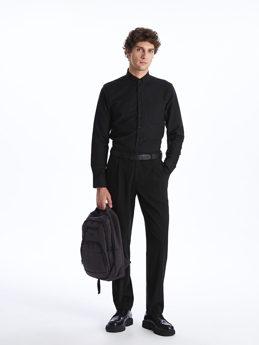 Рюкзак Мужской С Отделением Для Ноутбука И Множеством Карманов-1
