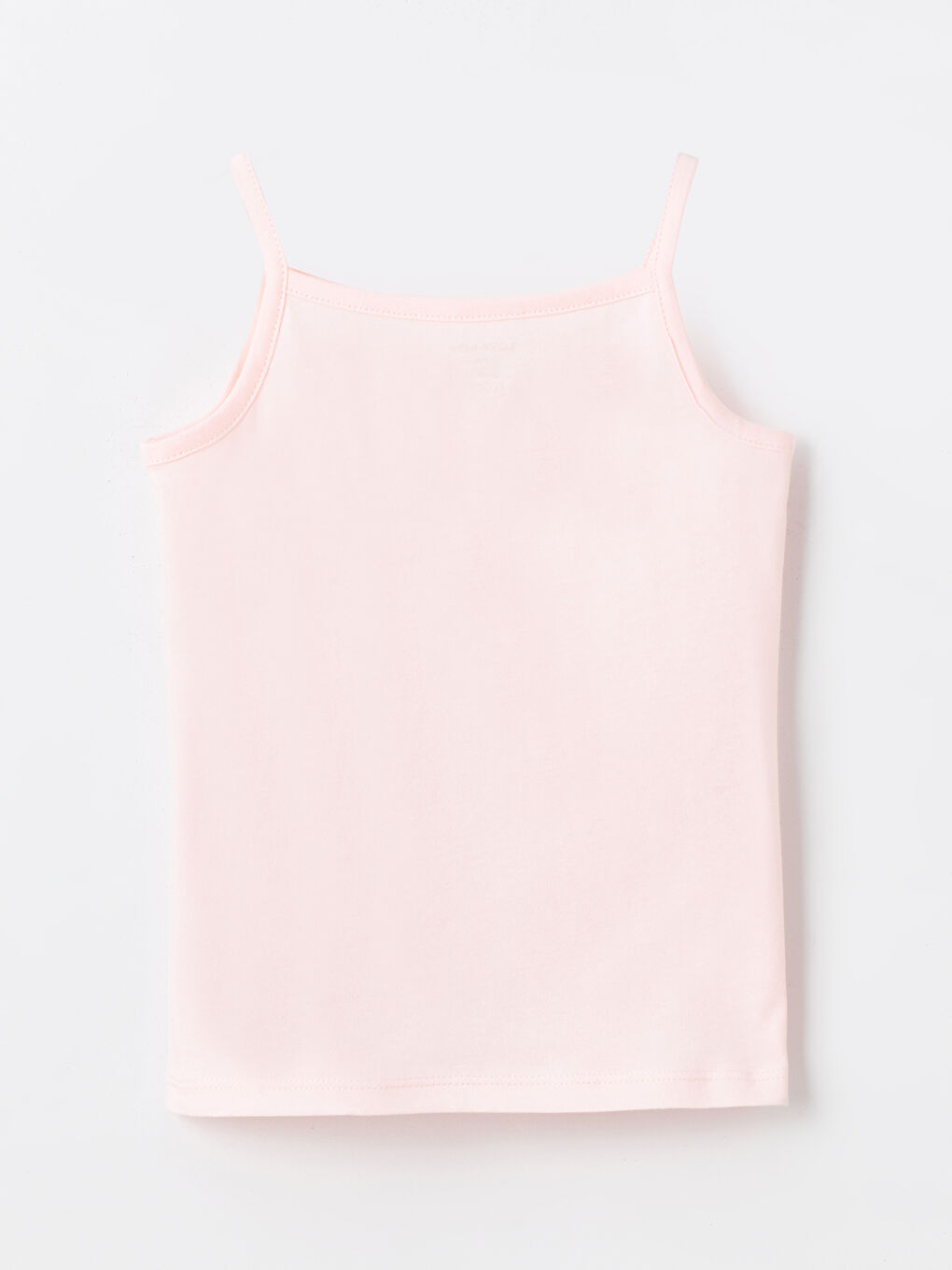 LCW baby Pembe Kare Yaka Askılı Kız Bebek Atlet - 1