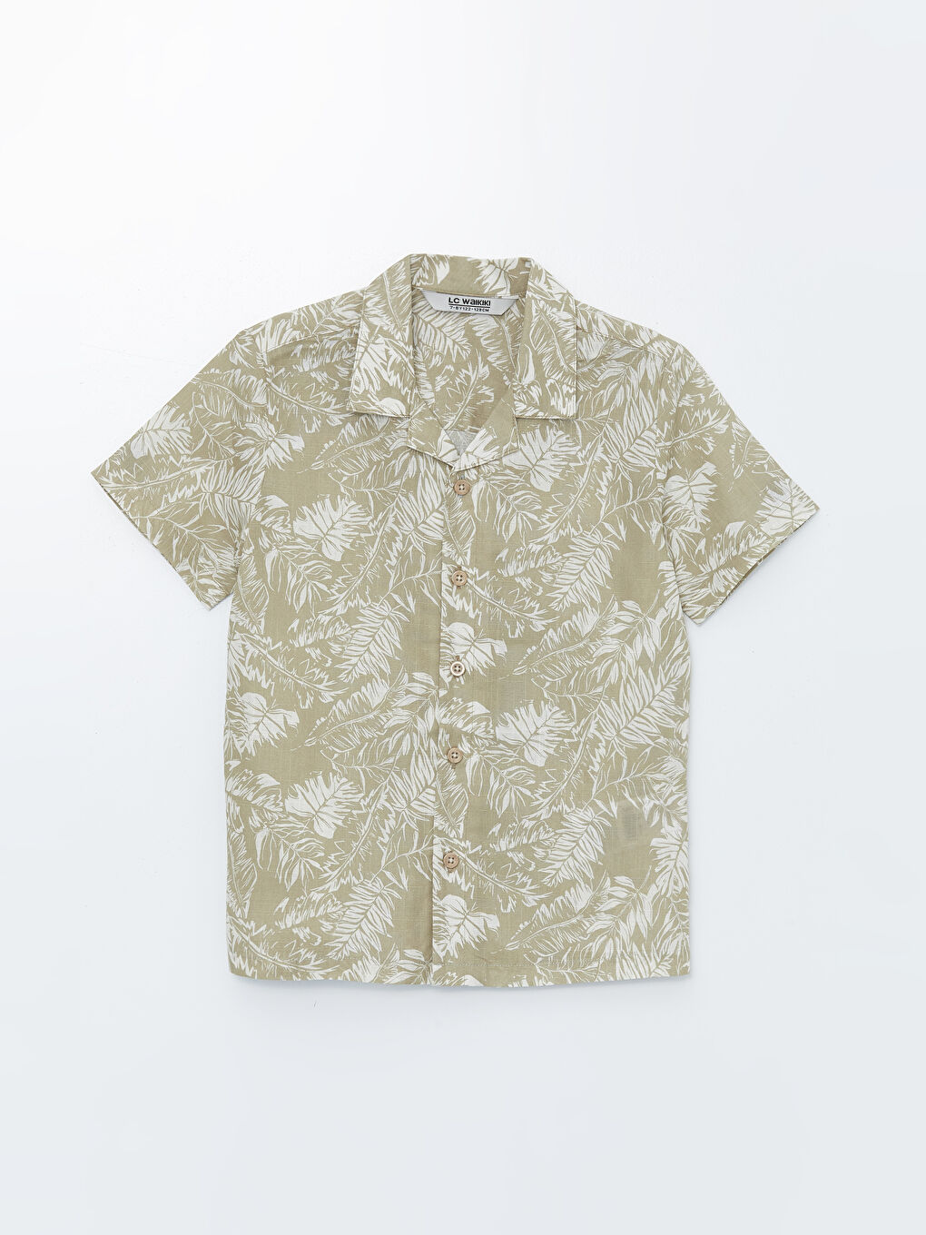 Patterned Short Sleeve Boy Shirt -S4DA41Z4-LS6