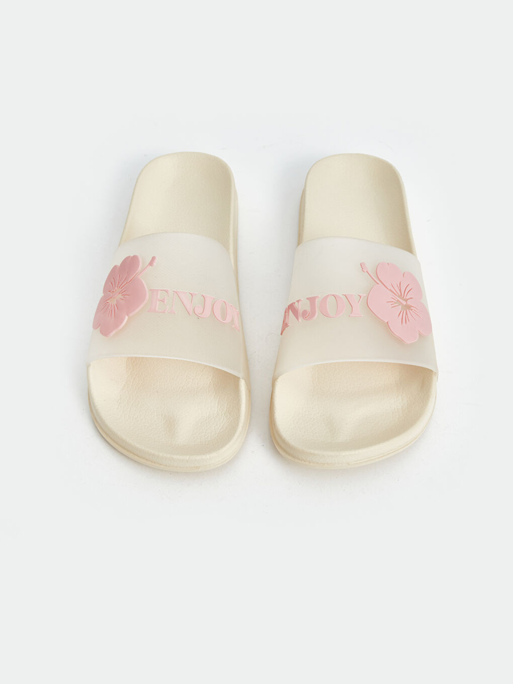 әйелдерге арналған принтті бір жолақты слайдерлер-2