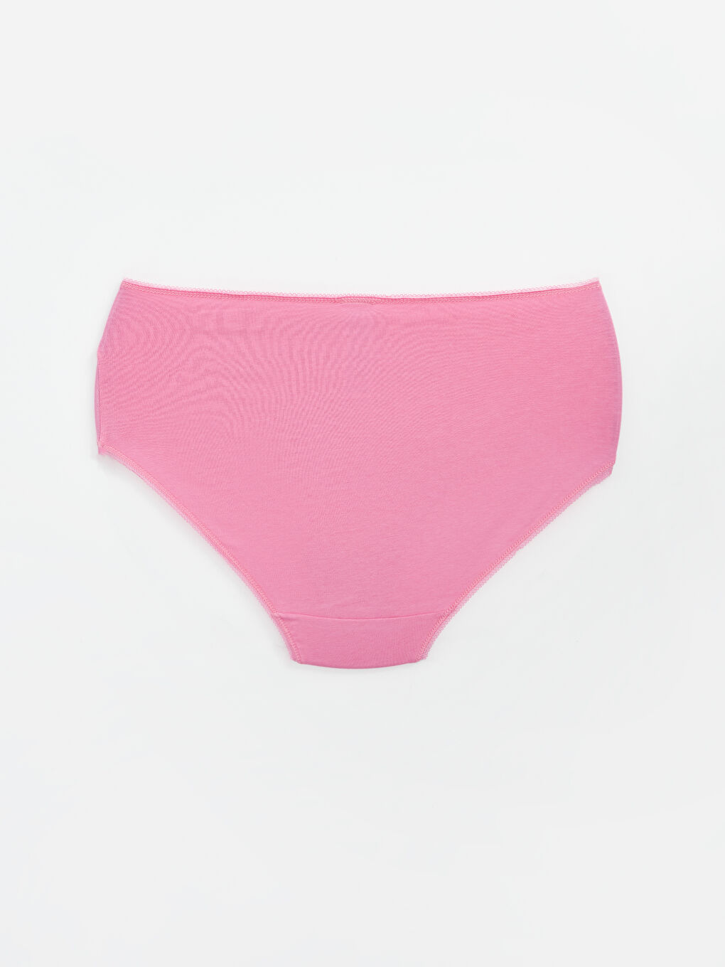 Pembe Yüksek Bel Düz Klasik Külot-1