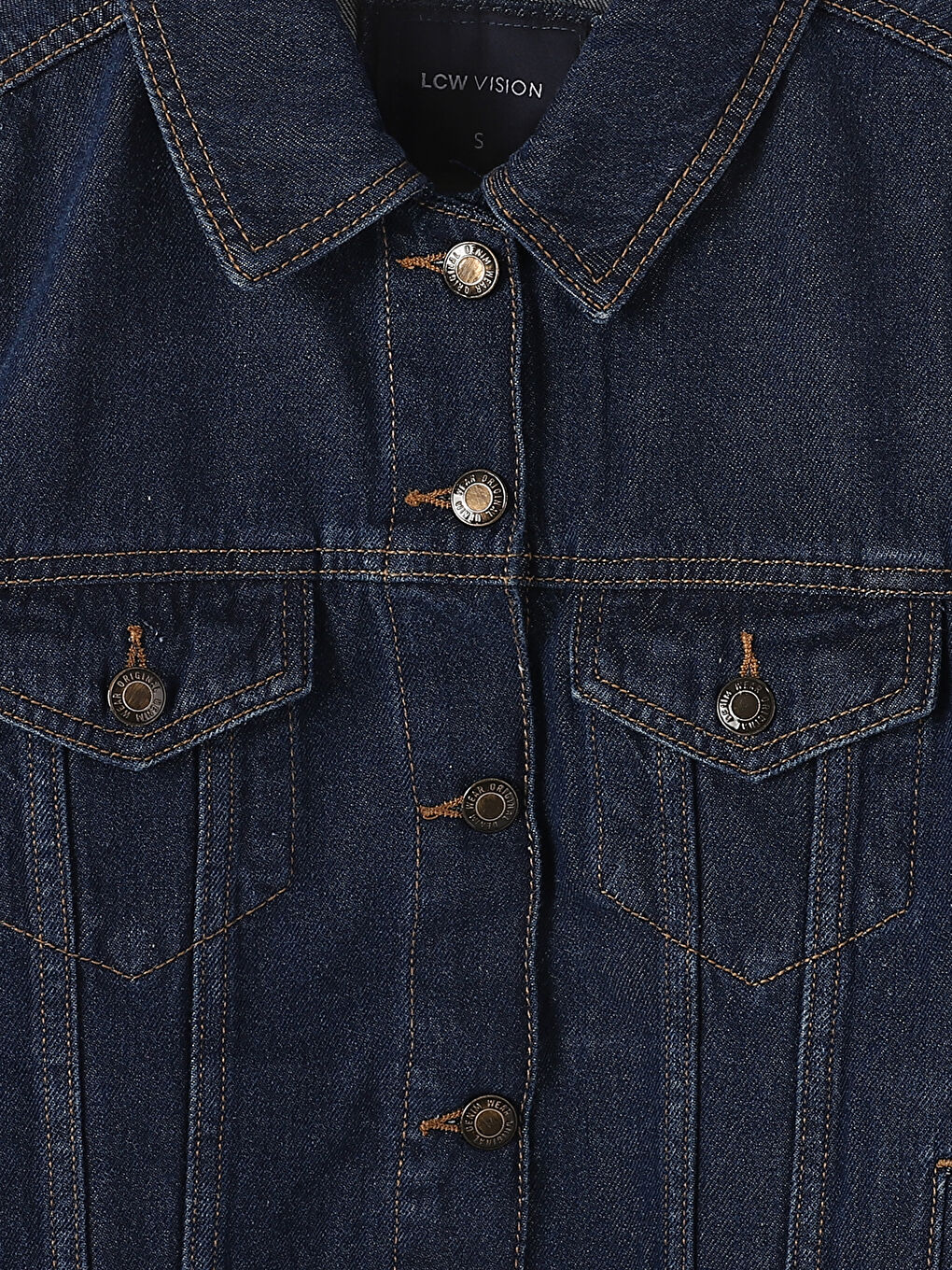 جاكيت جينز بياقة للسيدات-2