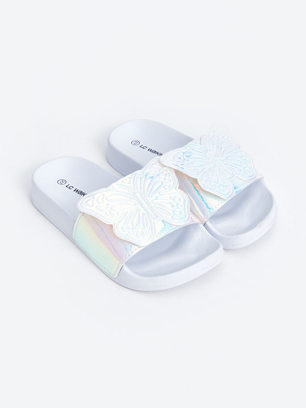 LCW STEPS Butterfly Patterned Girls' Slippers -S4DB62Z4-J5E