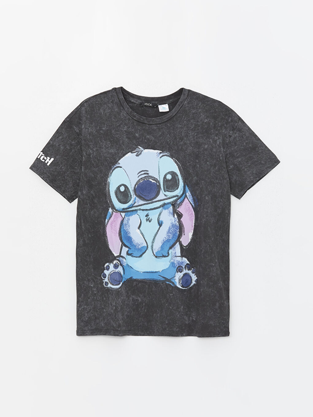 Ženska majica okruglog izreza sa otiskom Lilo & Stitch -S4DB67Z8-RFL