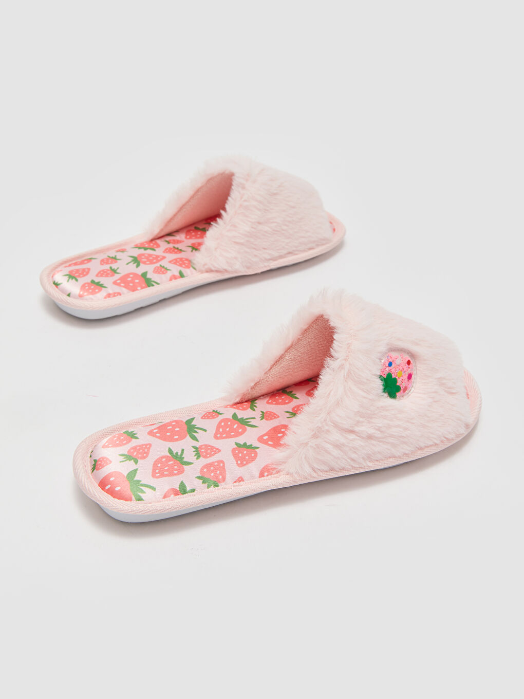 LCW HOME Embroidered Plush Women's Home Slippers -S4DB71Z8-LT9