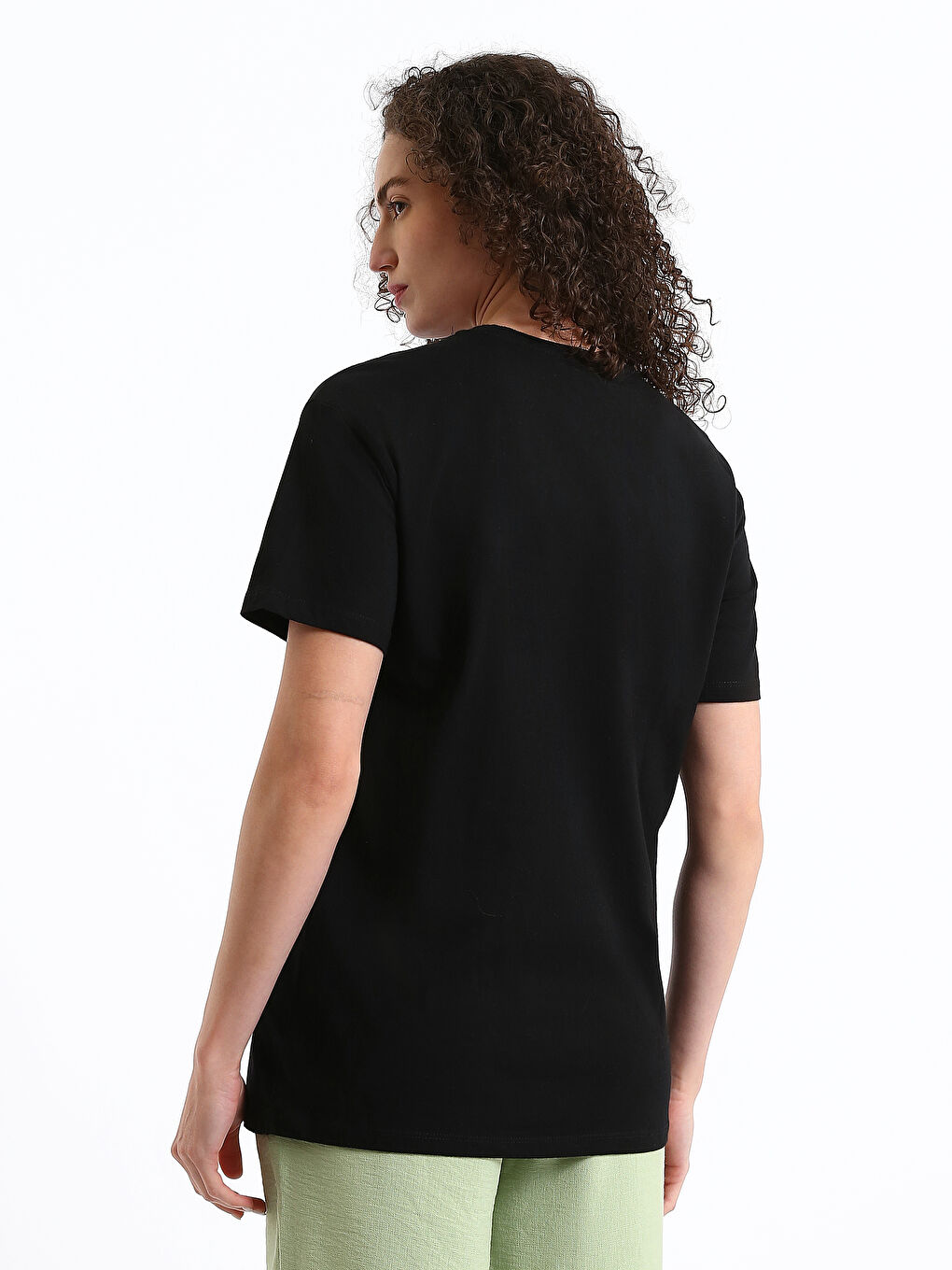 Crew Neck Mickey and Friends Printed Women's T-Shirt-8