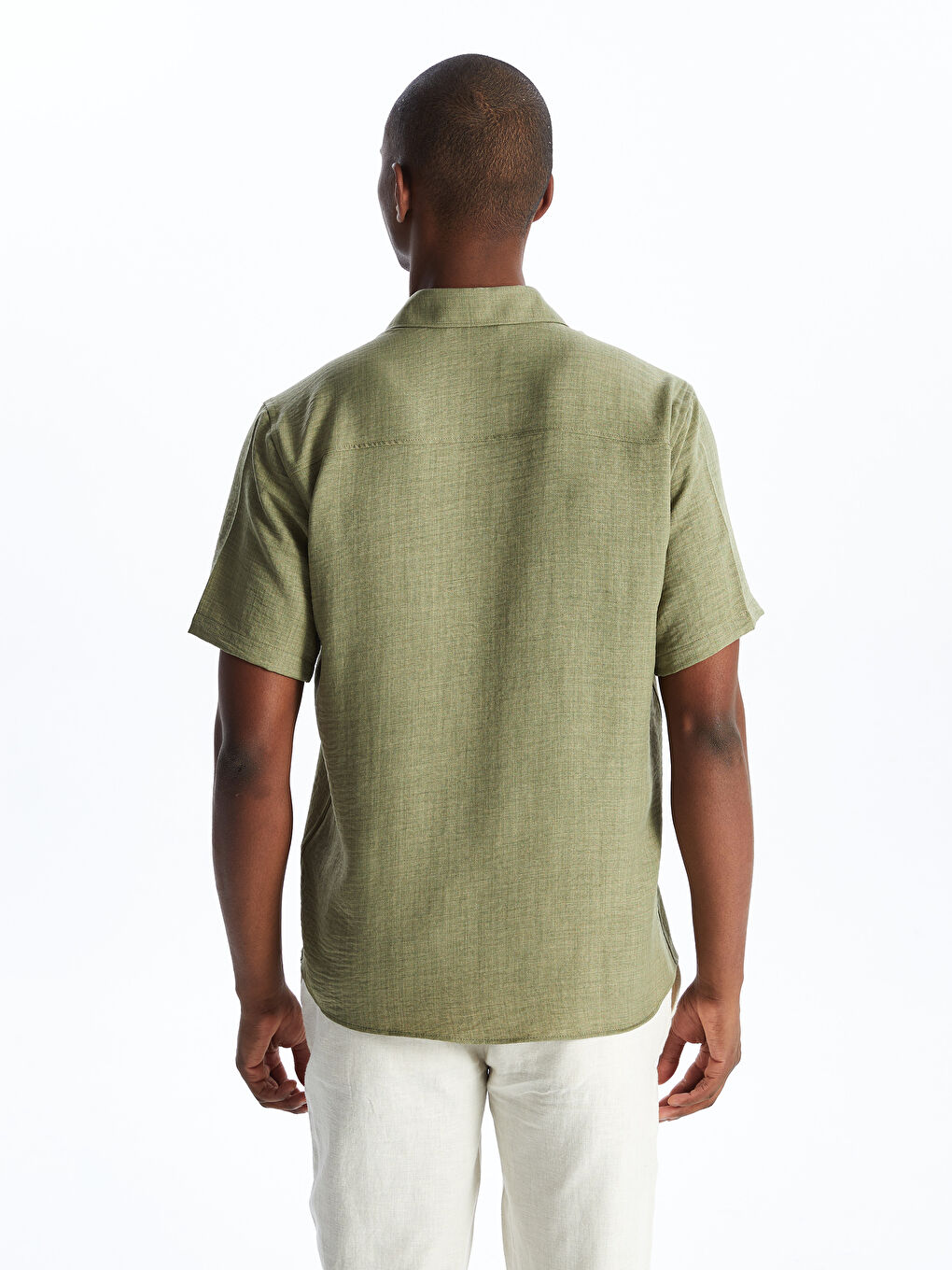Regular Fit Short Sleeve Men's Shirt -S4DB85Z8-S3L