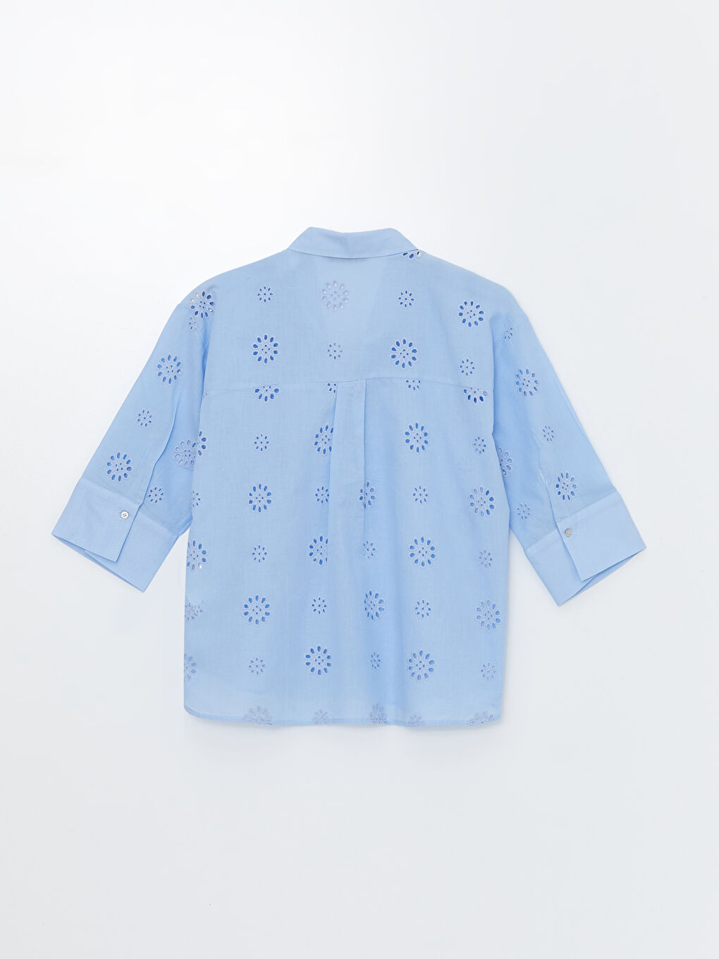 LCW Vision Self-Patterned Oversize Women's Shirt -S4DC05Z8-VG9