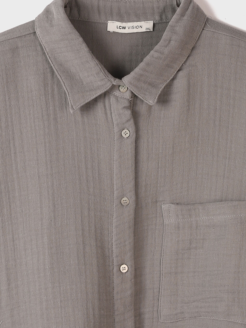Front Button Closure Plain Pocket Detailed Short Sleeve Women's Shirt -S4DC13Z8-Y4Z