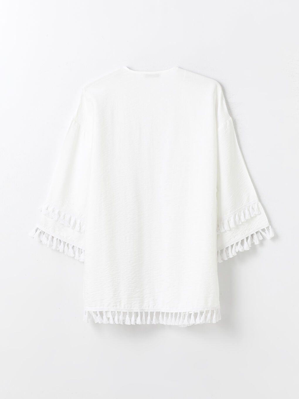 Shawl Collar Straight Long Sleeve Oversize Women's Kimono -S4DC32Z8-R9J