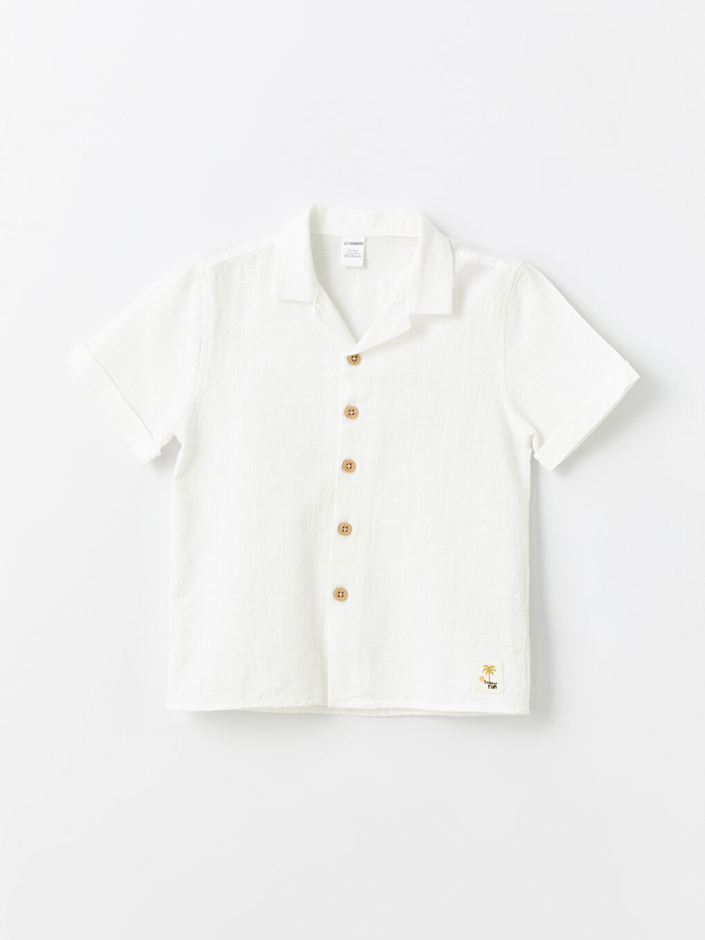 Chemise Basique à Manches Courtes pour Bébé Garçons-2