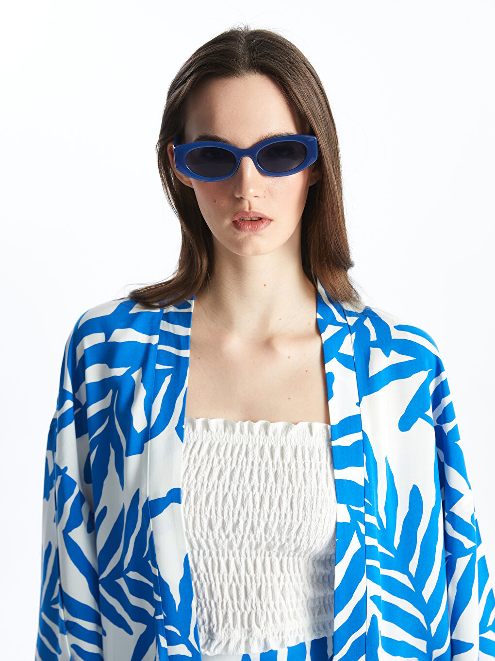 LC Waikiki Šal kragna Uzorak Preveliko Ženski Kimono -S4DC70Z8-LQQ