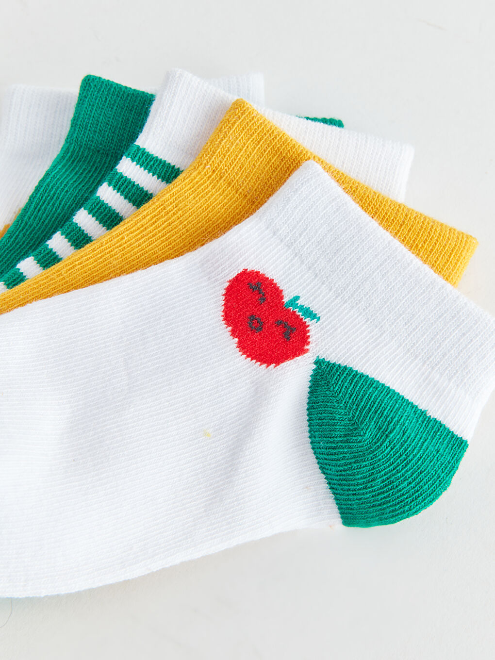 Șosete Basic Bebeluși Băieți Tip Botine Pachet de 5-2